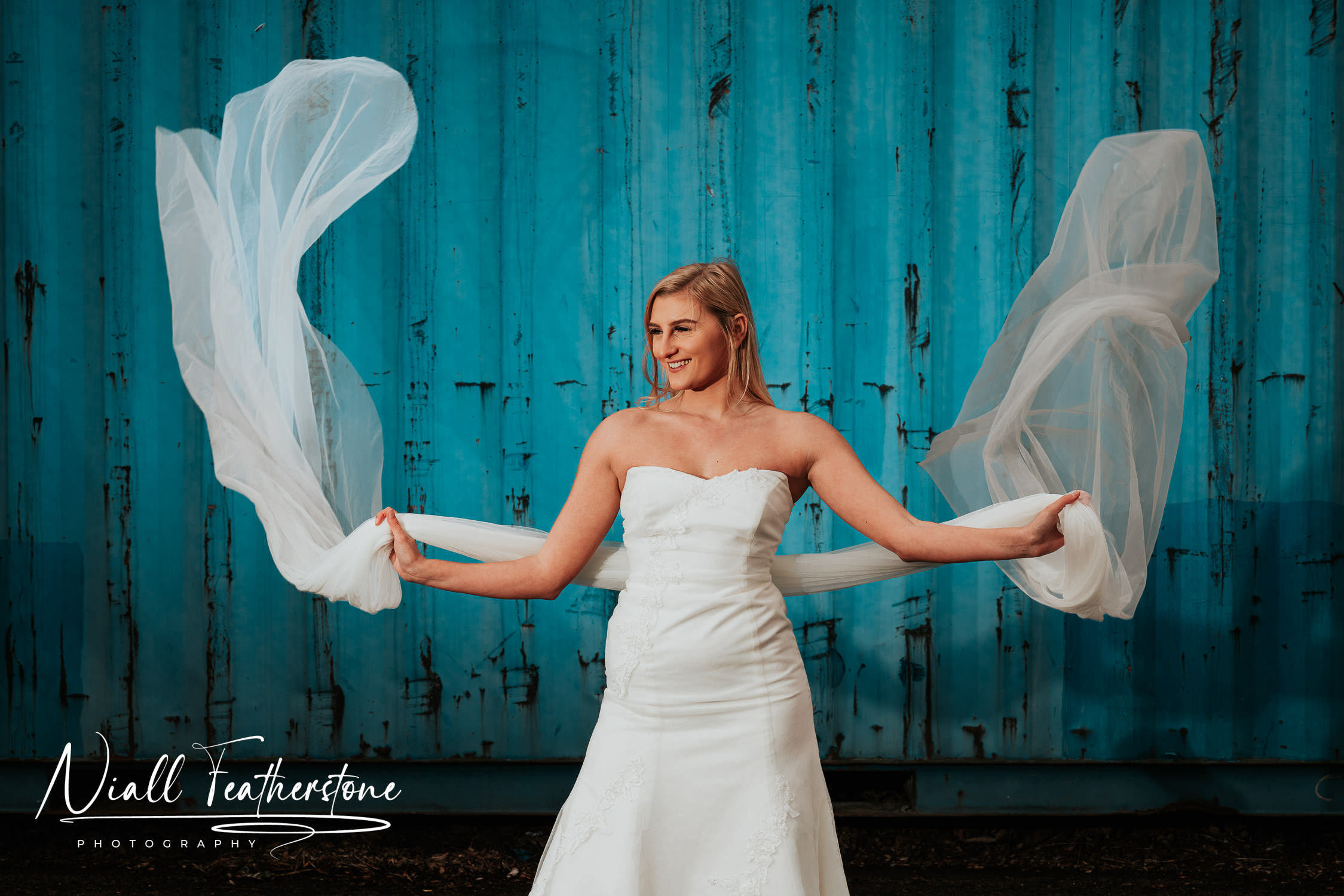 Bridal Portraits Veil Toss
